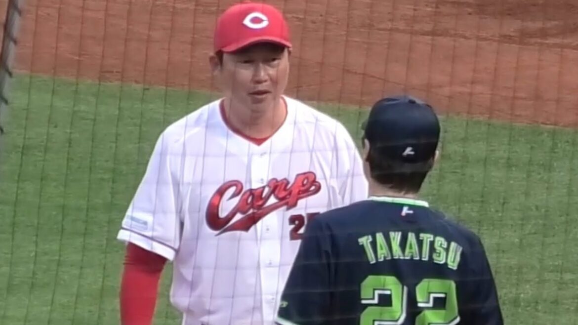 メンバー表交換、高津監督から高校後輩の新井監督にあの騒動へのアドバイス⁉️広島東洋カープvs東京ヤクルトスワローズ 2025年5月20日