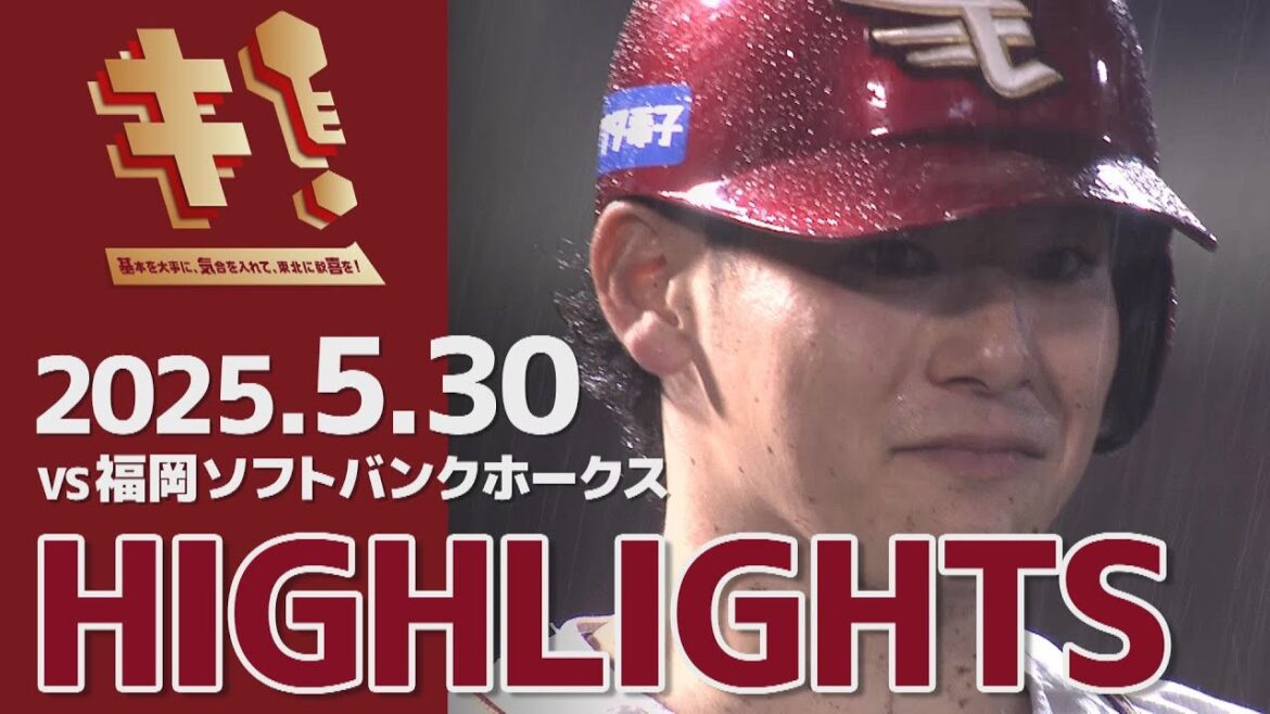 【2025/5/30】vs.福岡ソフトバンクホークス 10回戦 ハイライト