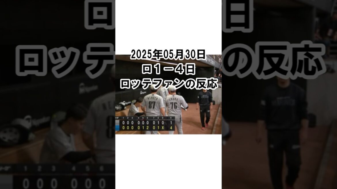 【2025年5月30日】ロッテ１－４日本ハム　試合終了後のロッテファンの反応 #千葉ロッテマリーンズ #chibalotte #小島和哉 #寺地隆成 #山本大斗