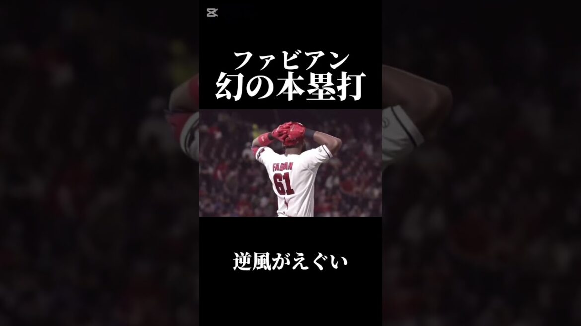 幻のホームラン。完璧な打球も逆風に阻まれる… #baseball