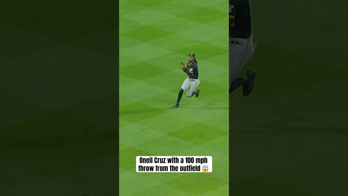 Oneil Cruz threw him out at home with a 100 MPH throw from the outfield 😱