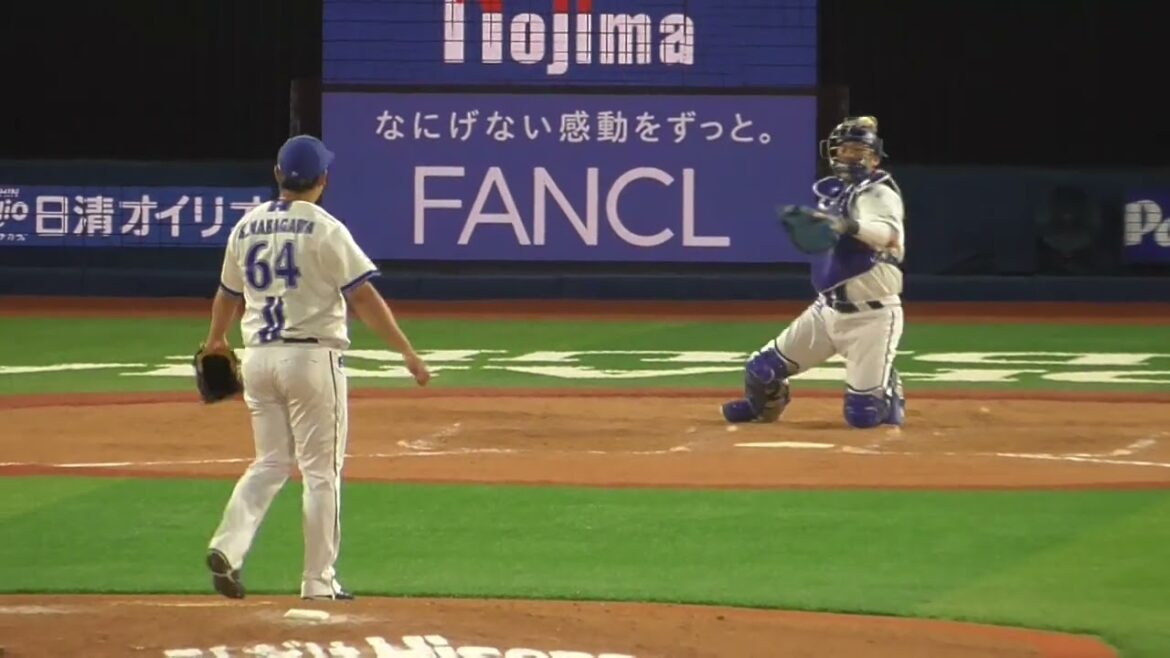 2025年5月20日 中日戦・中川 虎大 投手の準備投球（ボールデッド中）