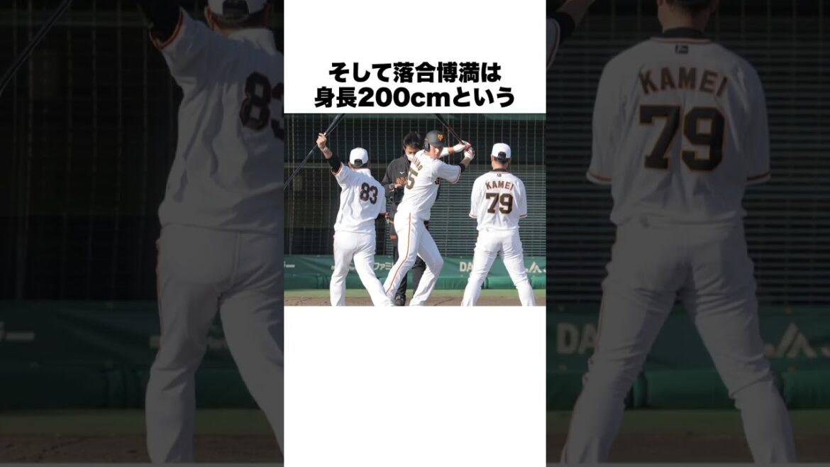 「松井秀喜を超える天才」落合博満と秋広優人についての雑学#野球#野球雑学#巨人