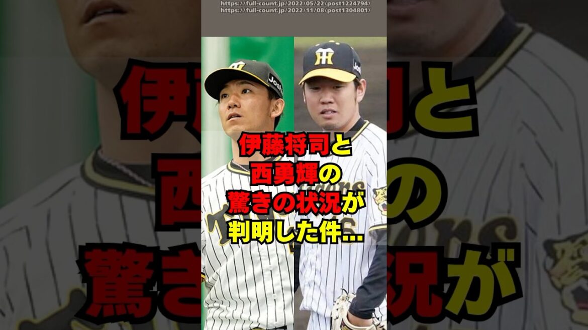 【阪神】伊藤将司と西勇輝の驚きの現状がこちら・・・