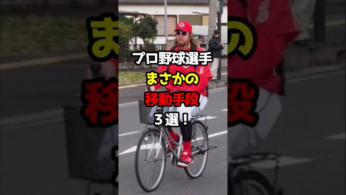 【プロ野球】プロ野球選手まさかの移動手段3選！【野球雑学】#自転車通勤 #ママチャリ #広島東洋カープ