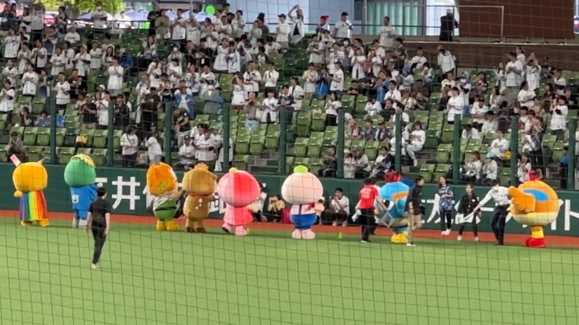 フレンドリーシティのゆるキャラ大集合！ライオンズ試合前スタメン応援歌メドレー【西武6-0楽天】2025/5/28