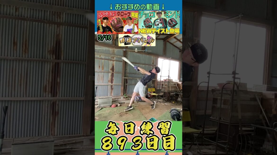 【893日目】毎日野球の練習 いつまで続けられるか検証してみた #baseball #野球 #練習 #永遠チャレンジ #エンジョイベースボール #everyday 【893日目】毎日野球の練習 いつまで続けられるか検証してみた #baseball #野球 #練習 #永遠チャレンジ #エンジョイベースボール #everyday