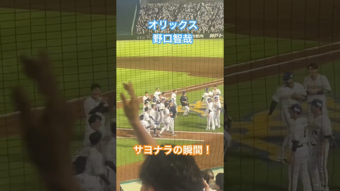 【サヨナラホームラン】野口智哉！ #オリックスバファローズ #野口智哉