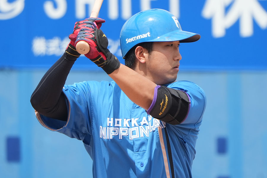 日本ハム・有薗直輝【写真：町田利衣】