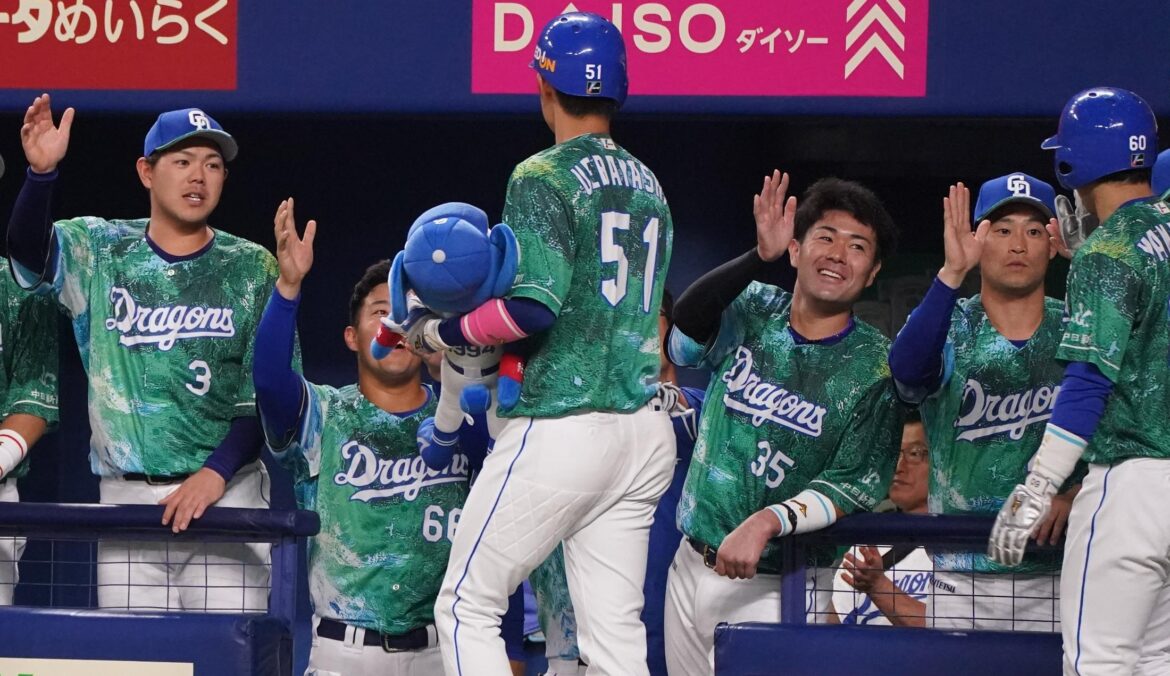 【中日】DeNAに競り勝ち 連敗4で止める！借金2 大野が6回74球2安打3Kで今季初白星 上林が決勝3号2ラン 松山8試合ぶりの失点も12S（TBS NEWS DIG Powered by JNN）