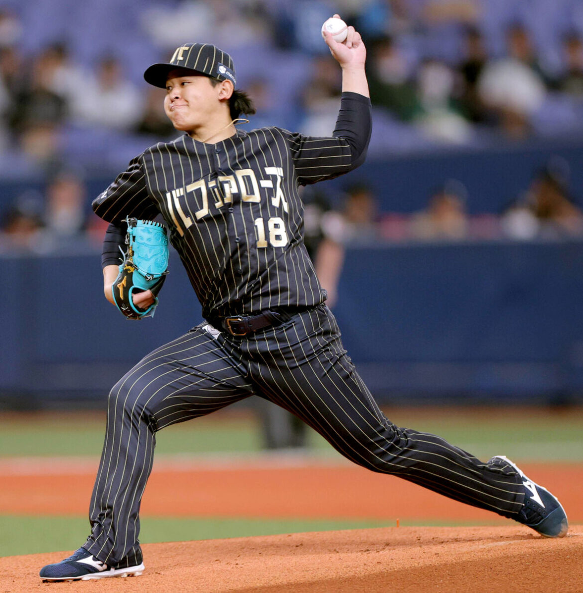 オリックス先発の宮城大弥（カメラ・義村　治子）