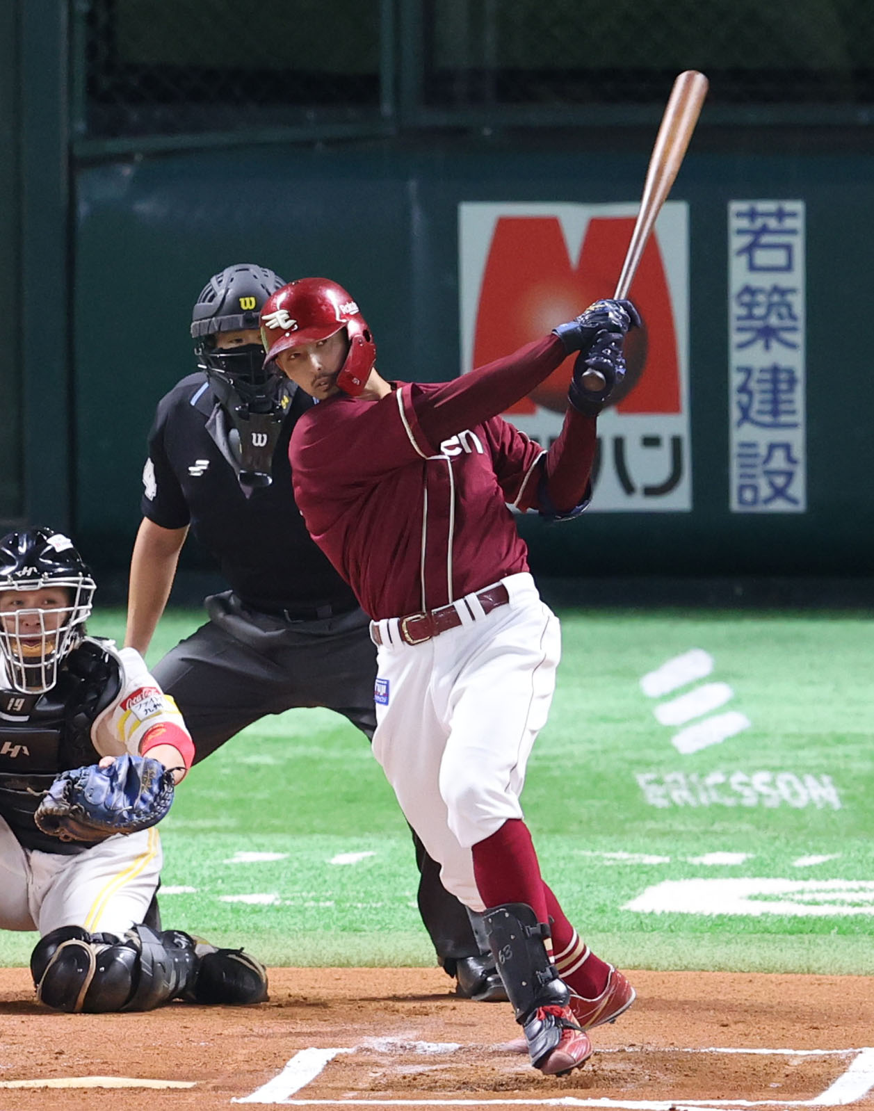 24年10月3日　ソフトバンク戦でプロ初安打