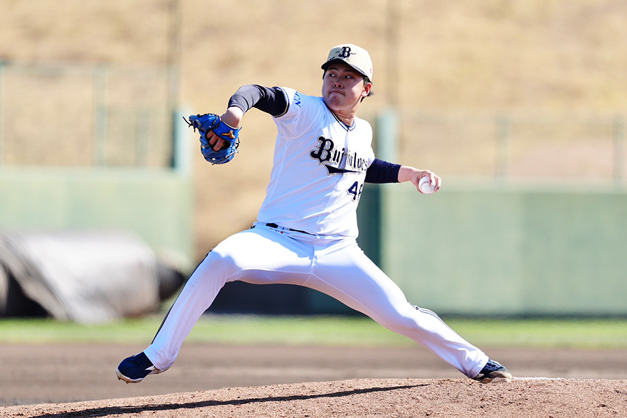 オリックス・東松快征【写真：小林靖】