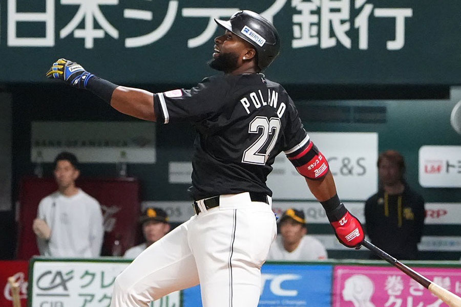 ロッテのグレゴリー・ポランコ【写真：冨田成美】