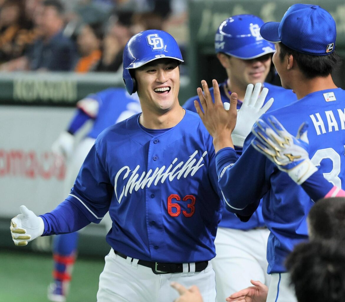 【中日】3年ぶり4本塁打で逆転勝利！東京D連敗を9で止める 代打板山が値千金の逆転2ラン&山本2打席連発 松葉6回4失点も5勝目（TBS NEWS DIG Powered by JNN）