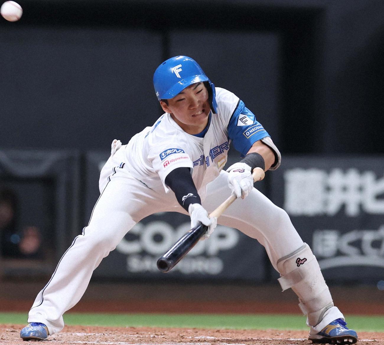 5月9日、楽天戦でバント失敗し三振に終わる