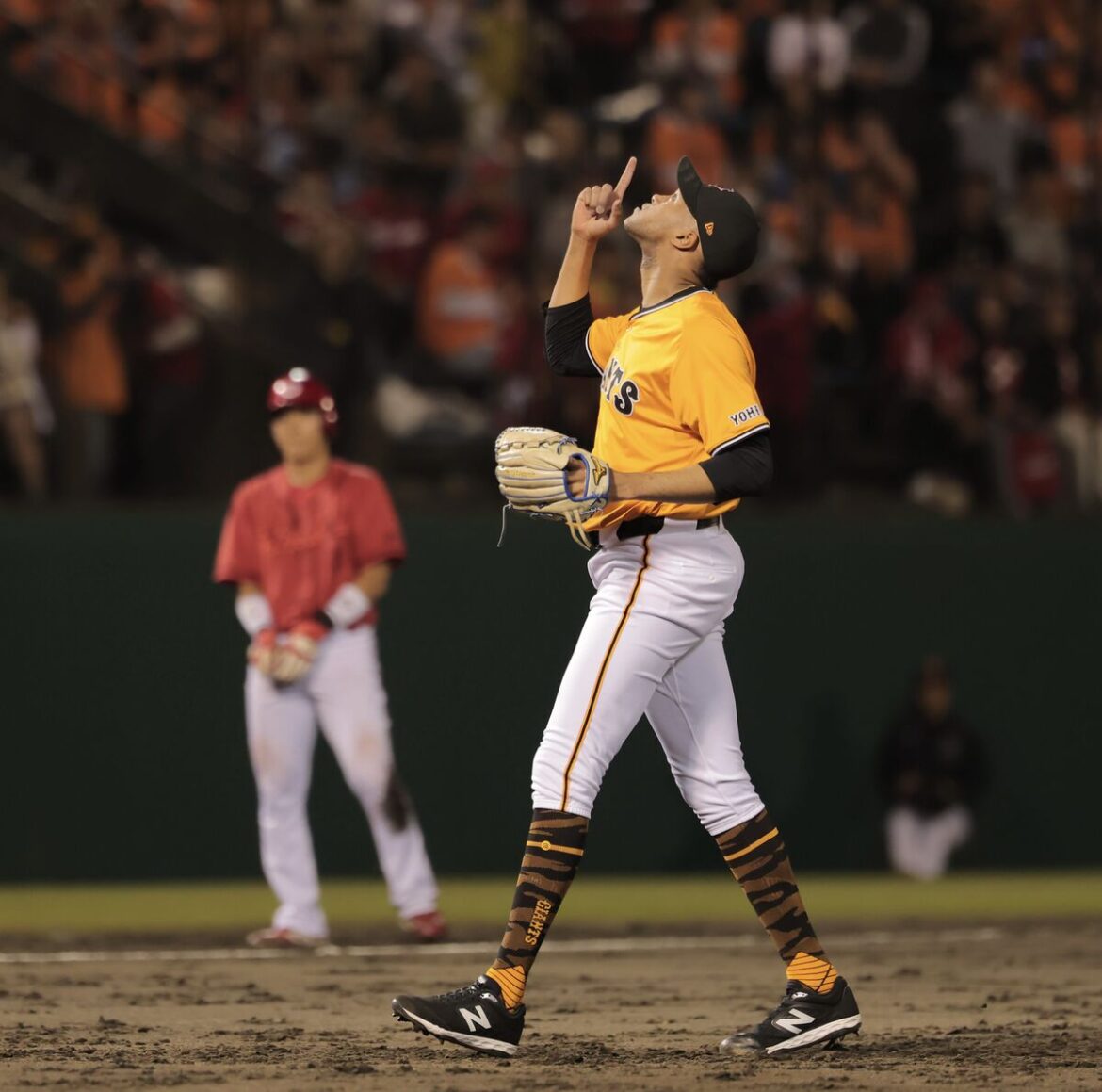 試合を締めたライデル・マルティネス（カメラ・小林　泰斗）