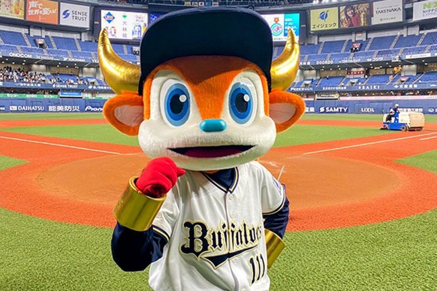 オリックスのキャラクター・バファローブル【写真提供：(c)ORIX Buffaloes】