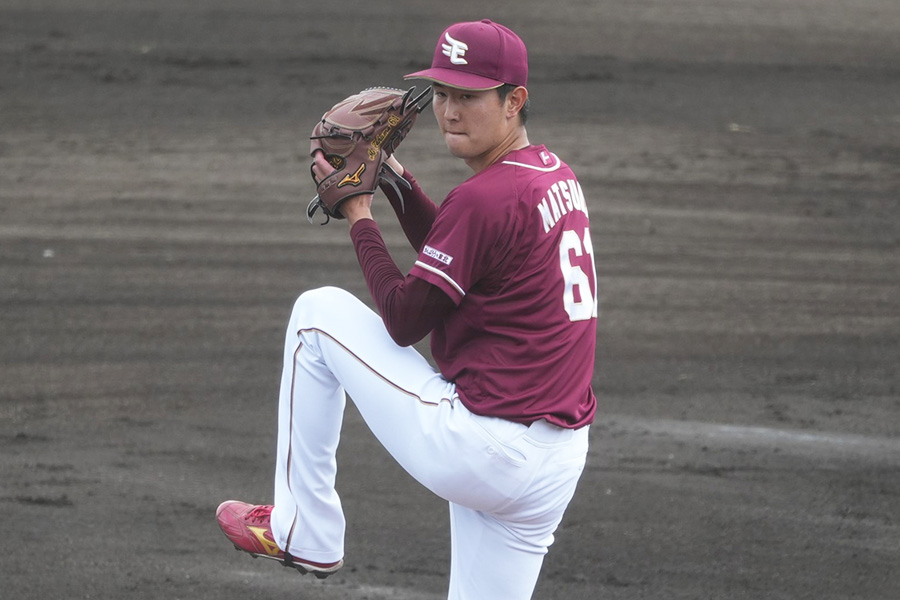 楽天・松田啄磨【写真：町田利衣】