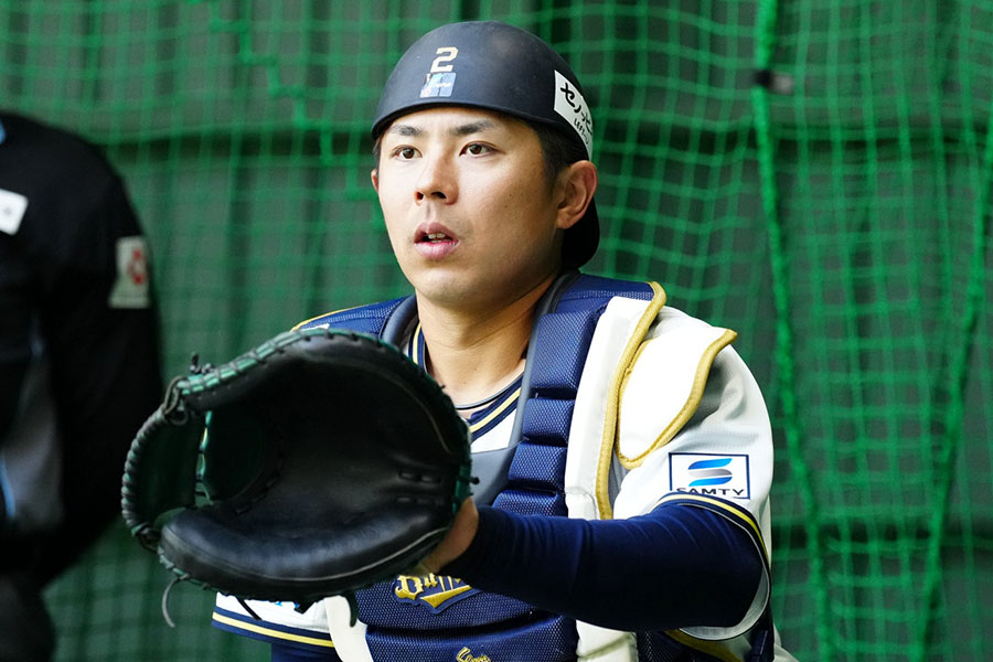 オリックス・若月健矢【写真：小林靖】