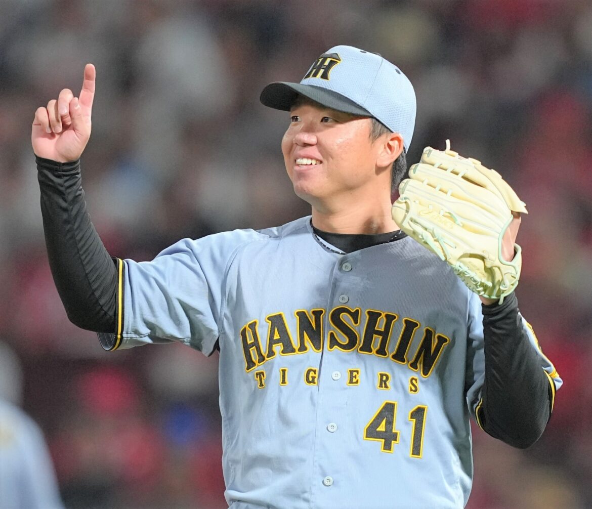【阪神】逆転勝利で首位堅守!最多タイ貯金8 村上両リーグトップ7勝目、7回3安打1失点 近本同点打&敵失で勝ち越し 豊田プロ初打点(TBS NEWS DIG Powered by JNN) 【阪神】逆転勝利で首位堅守!最多タイ貯金8 村上両リーグトップ7勝目、7回3安打1失点 近本同点打&敵失で勝ち越し 豊田プロ初打点(TBS NEWS DIG Powered by JNN)