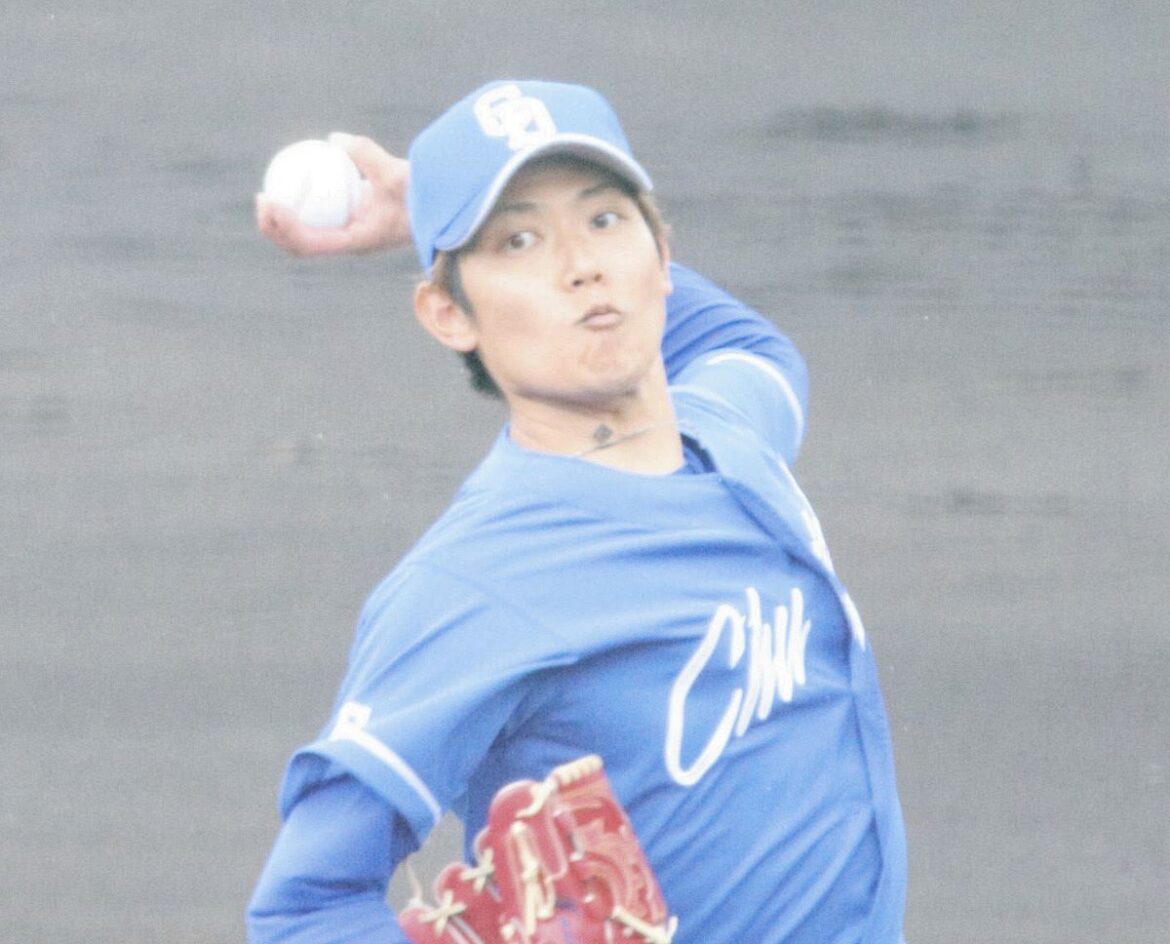 先発して６イニングを１失点に抑えた岡田