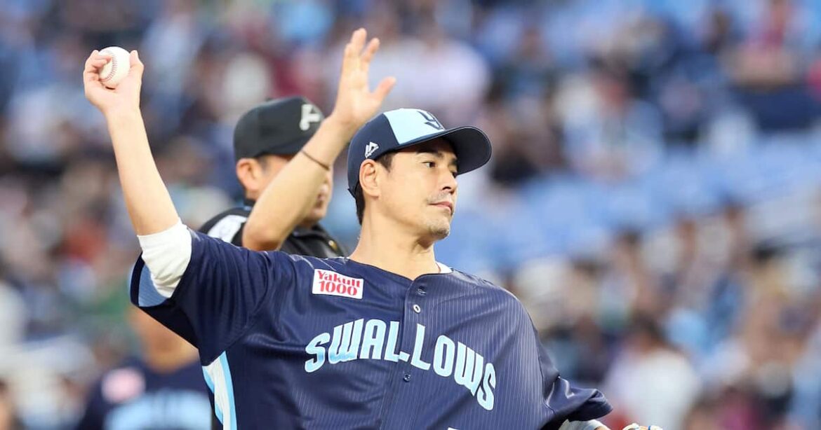 伊藤英明がヤクルト戦で始球式　自身3度目の登板も「緊張しました」 - サンスポ