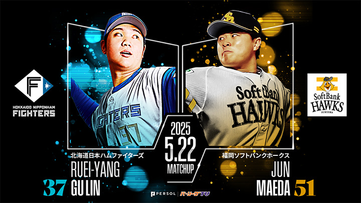 前回マダックスの古林睿煬が中10日で先発 中村晃は月間打率.339 – パ・リーグ.com 北海道日本ハムファイターズ・古林睿煬投手(左)福岡ソフトバンクホークス・前田純投手(右)©PLM