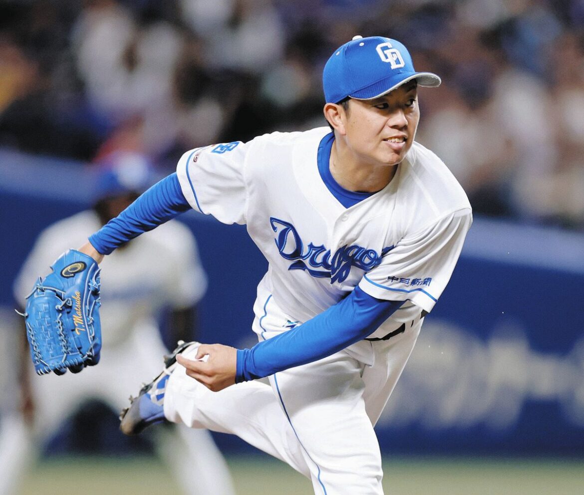 先発し、力投する中日・松葉