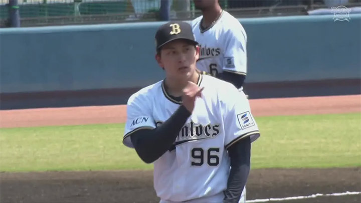 【ファーム】オリックス連敗 先発・高島泰都は2回1失点 – パ・リーグ.com オリックス・バファローズ 高島泰都投手©パーソル パ・リーグTV
