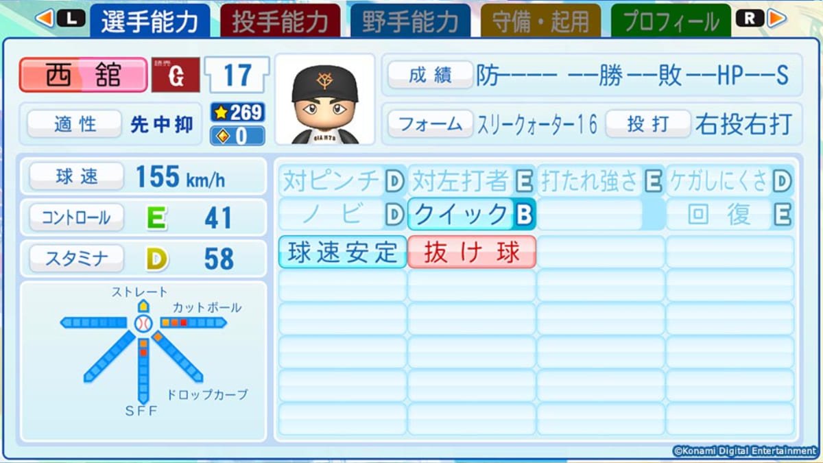 読売ジャイアンツ 西舘勇陽