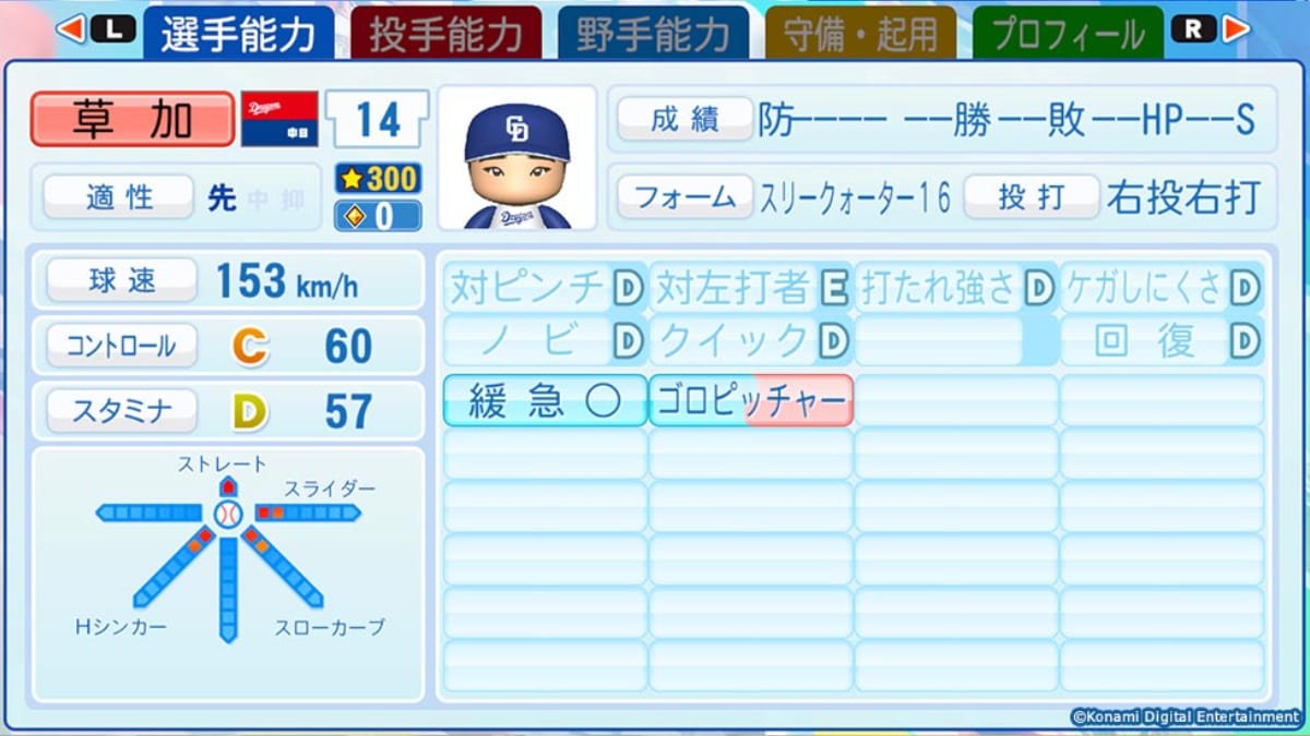 中日ドラゴンズ 草加勝