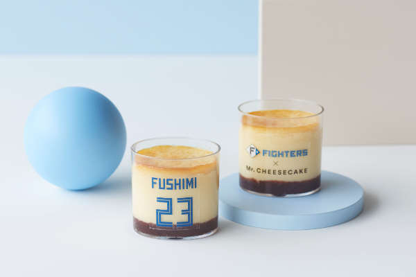 Mr. CHEESECAKEと北海道日本ハムファイターズ・伏見寅威選手がコラボした限定カップチーズケーキ「あんバター」