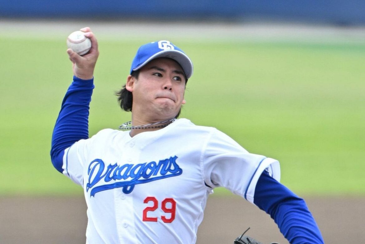 ウエスタン・リーグの広島戦に先発した松木平