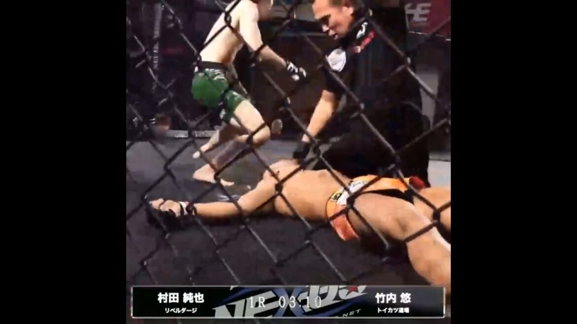 【衝撃映像】三角締めを、パワーボムで切り返す！！ #竹内悠
