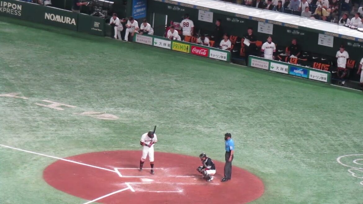 立岡宗一郎 内野フライの打席と巨人ベンチ＜読売ジャイアンツ対 福岡ソフトバンクホークス2024年5月30日＞