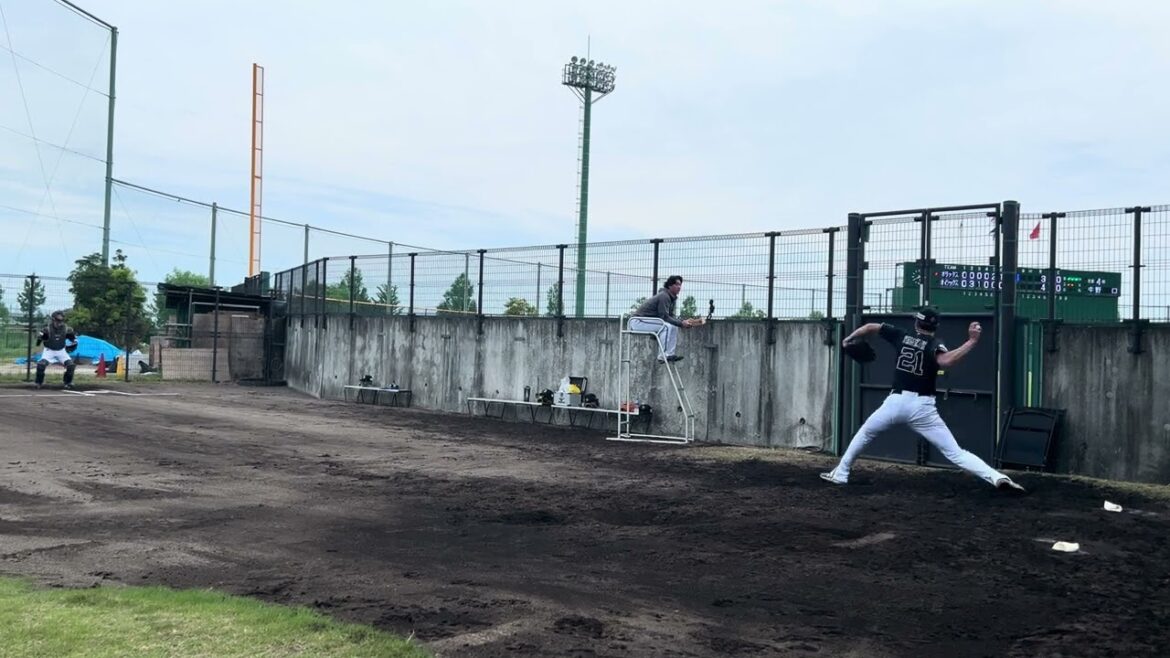 2024.5.15 山﨑楓一郎 ブルペン投球③