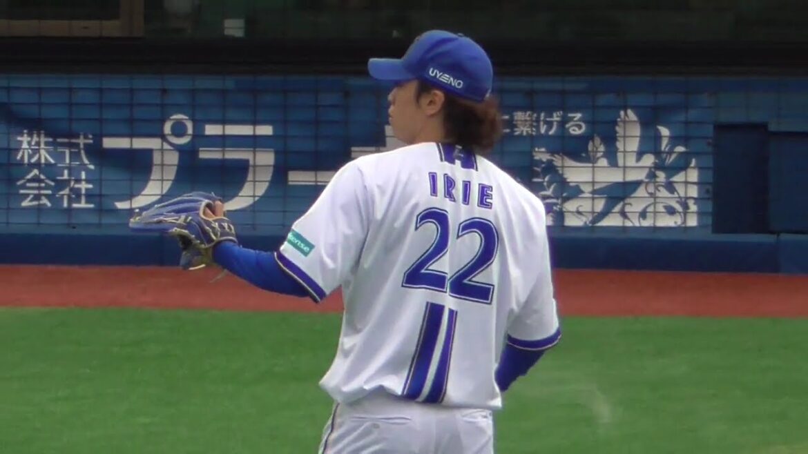 2025年6月1日 東京ヤクルト戦・入江 大生 投手の準備投球（ボールデッド中）