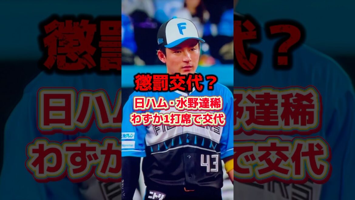 新庄監督が激怒⁉️
