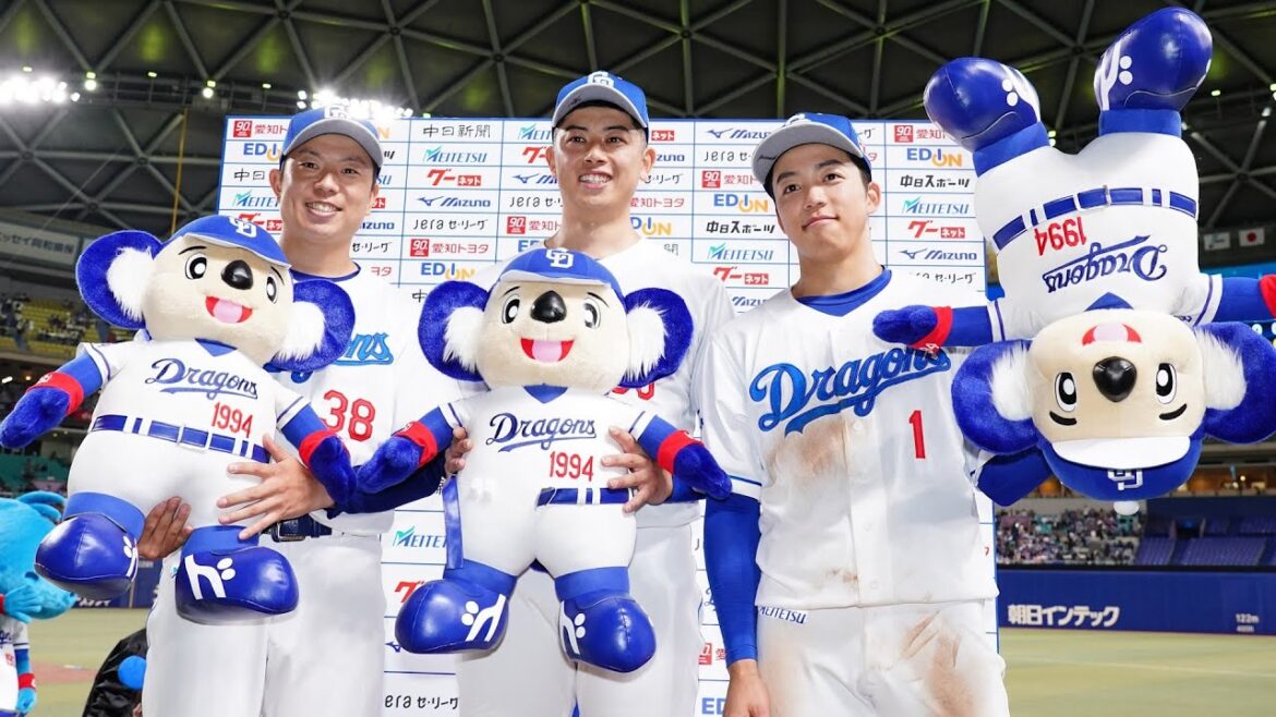 2025年6月1日 ヒーローインタビュー #松葉貴大 投手 #松山晋也 投手 #岡林勇希 選手