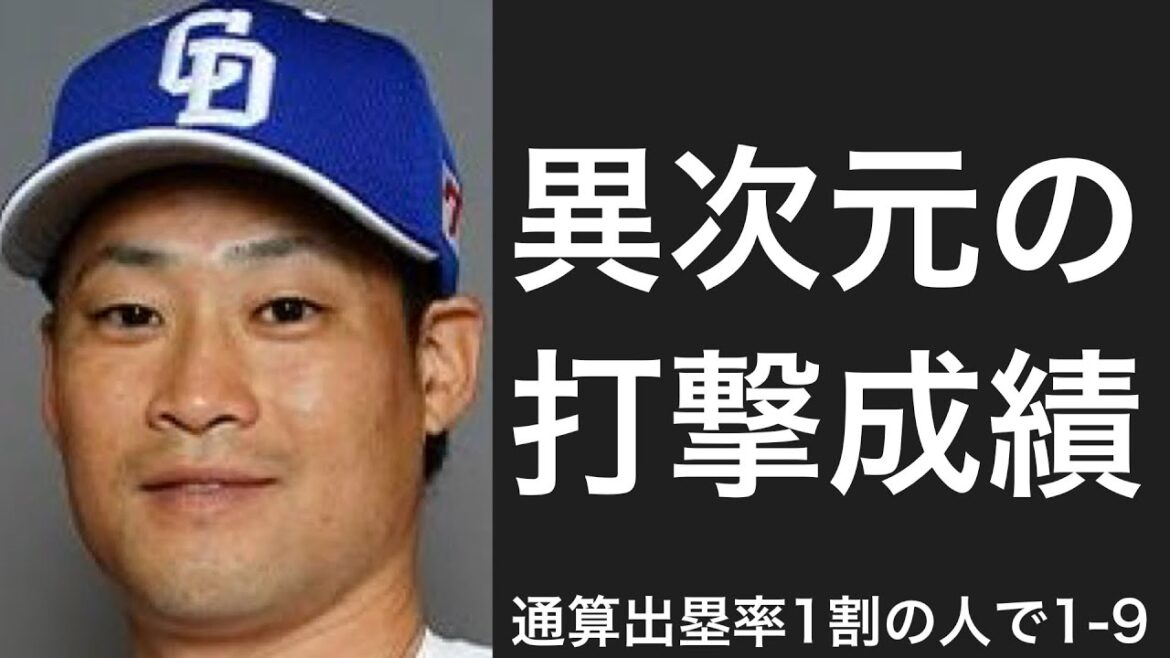 通算出塁率が1割台の選手で1-9
