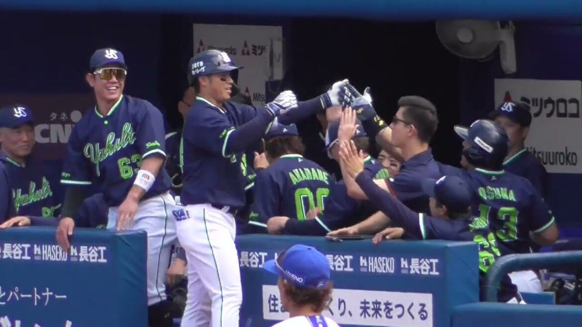 2025年6月1日 東京ヤクルト・北村 拓己 選手 ホームラン判定後のシーン（ボールデッド中）