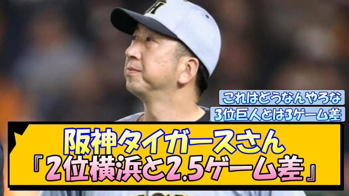 阪神タイガースさん『2位横浜と2.5ゲーム差』←これ