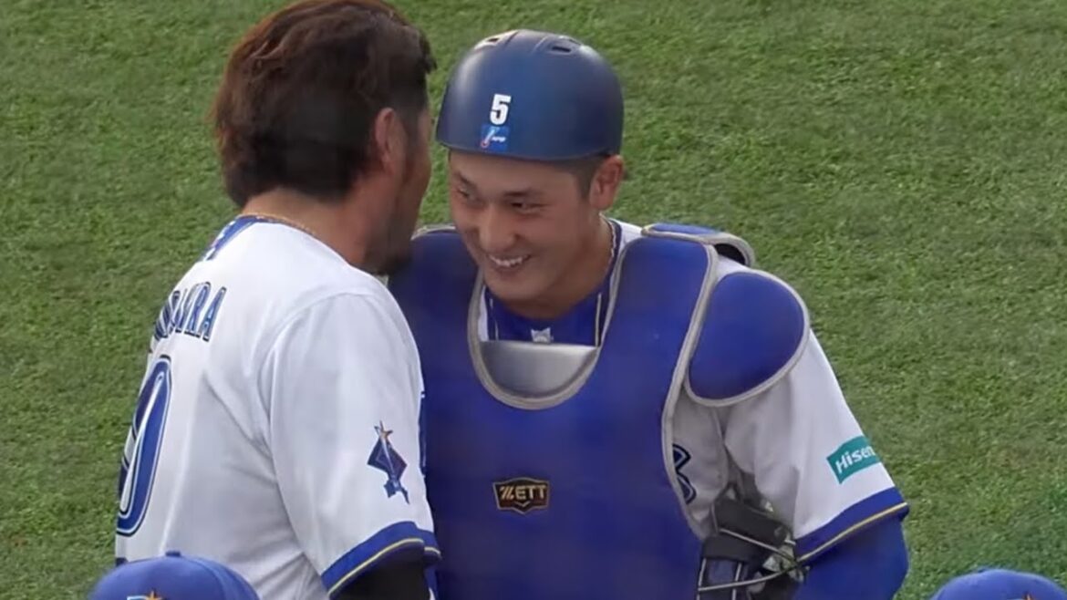 【3連勝/勝利後挨拶】戸柱＆松尾の師弟関係握手、キララと話す伊勢、笑顔の裕太郎(2025.5.31/横浜スタジアム）