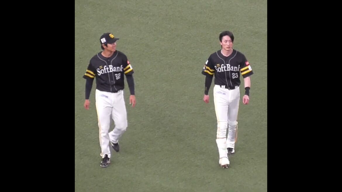 柳町 達　周東 佑京 に話しかけるも芳しい反応得られずたつるんるん♪　#福岡ソフトバンクホークス