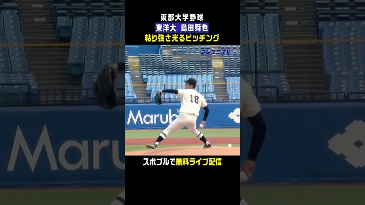 【未来のMVP候補】阪神・村上頌樹の系譜!? 島田舜也(東洋大)が魂の力投!! #戦国東都 #島田舜也 #木更津総合