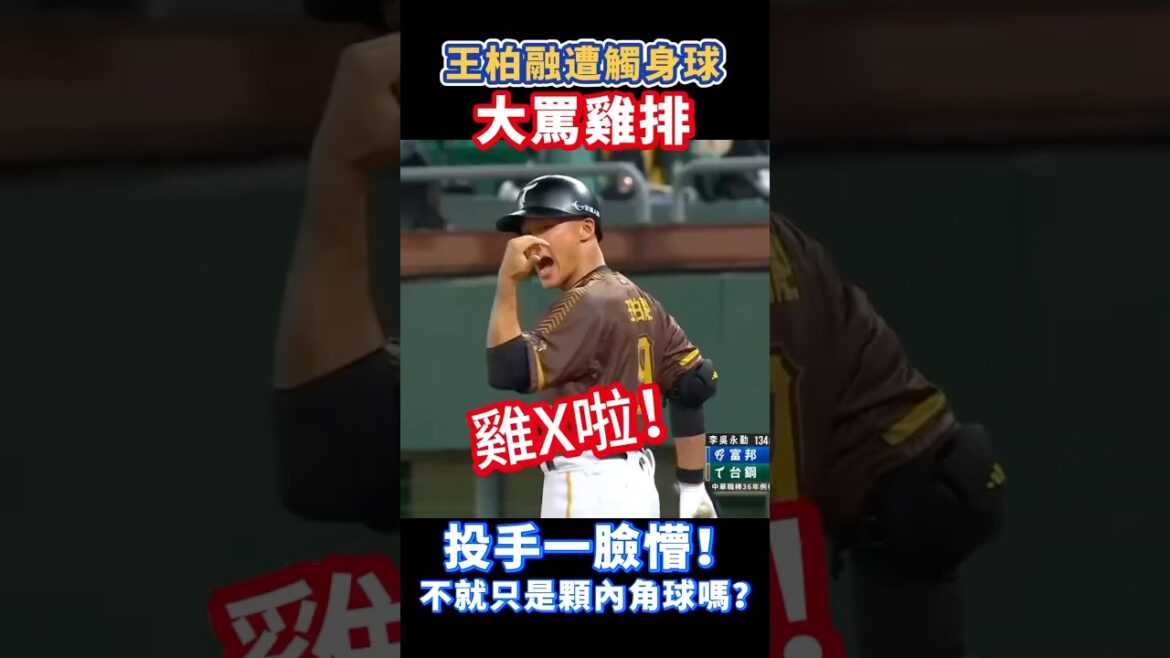 王柏融遭出身球氣到大罵雞排 投手一臉懵 還脫帽致意！