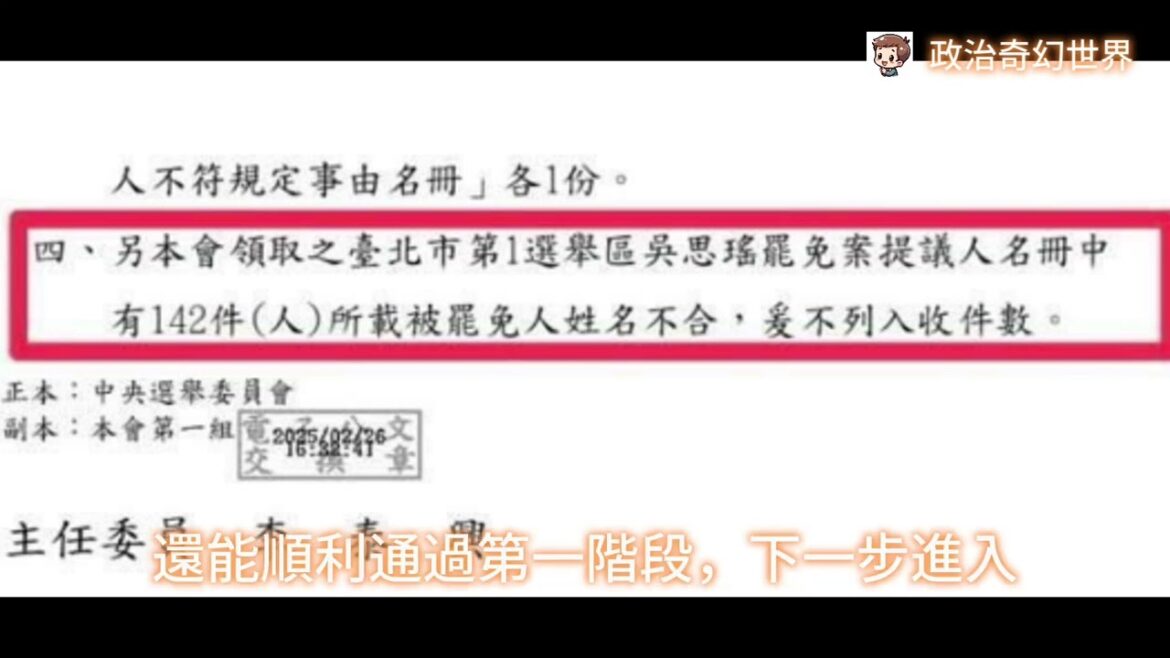 太扯了!國民黨罷免吳思瑤竟然連「被罷免人」都寫錯!142份造假連署書曝光,藍營荒唐鬧劇再添一樁! 太扯了!國民黨罷免吳思瑤竟然連「被罷免人」都寫錯!142份造假連署書曝光,藍營荒唐鬧劇再添一樁!