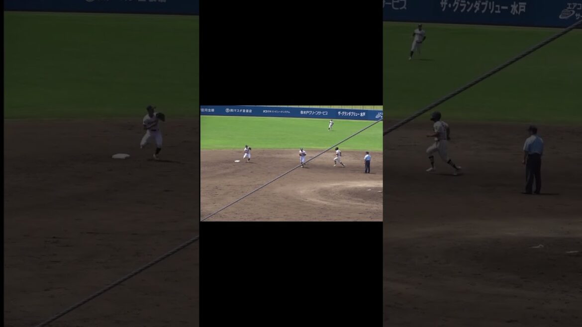 正確なバックトスで4-6-3のゲッツー　高校野球　春季関東大会　専大松戸　#高校野球 #野球 #専大松戸 #守備 #高校生