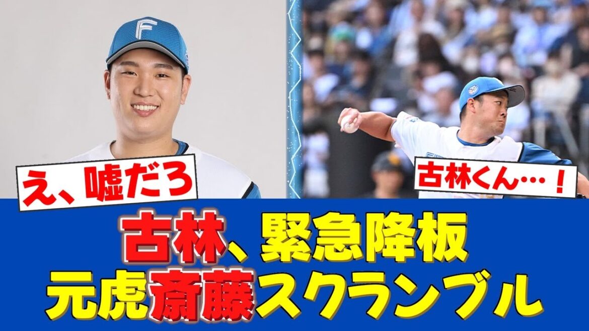 【緊急降板】古林にアクシデント…元虎・斎藤友貴哉が魂のスクランブル登板！【日ハムファンの反応】【F速報】